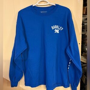 Saquon Barkley NFL Blue Long Sleeve Tee